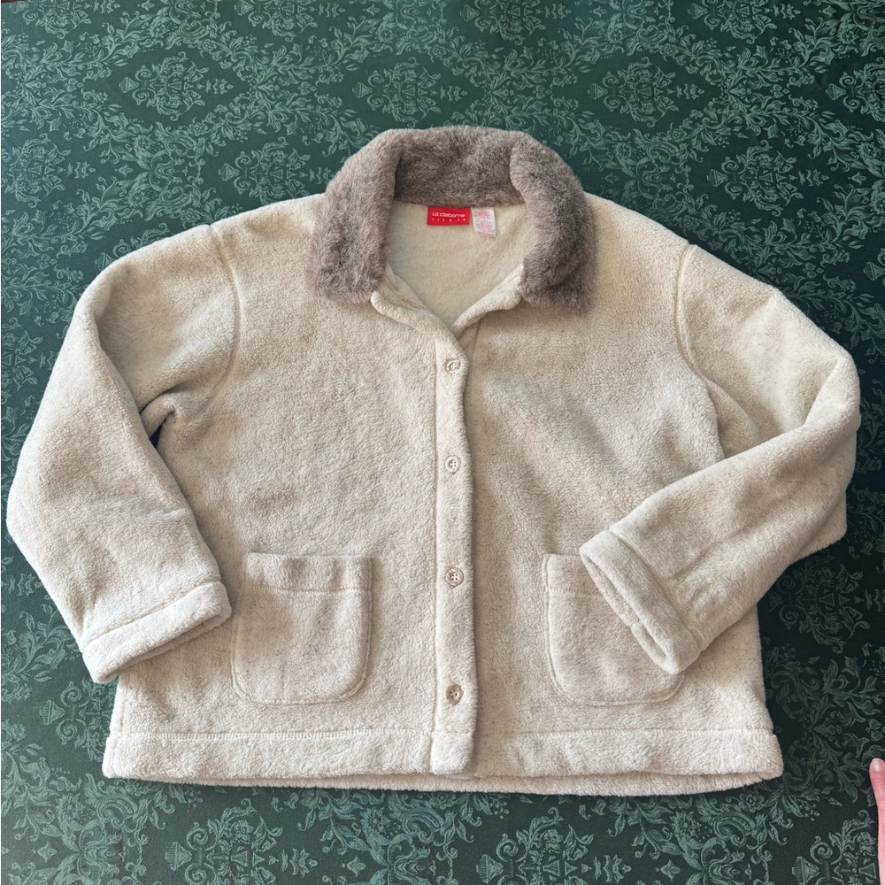 Liz Claiborne fuzzy jacket